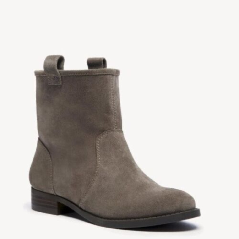 Sole Society Suede Ankle Boots Taupe Dark Mushroom Size